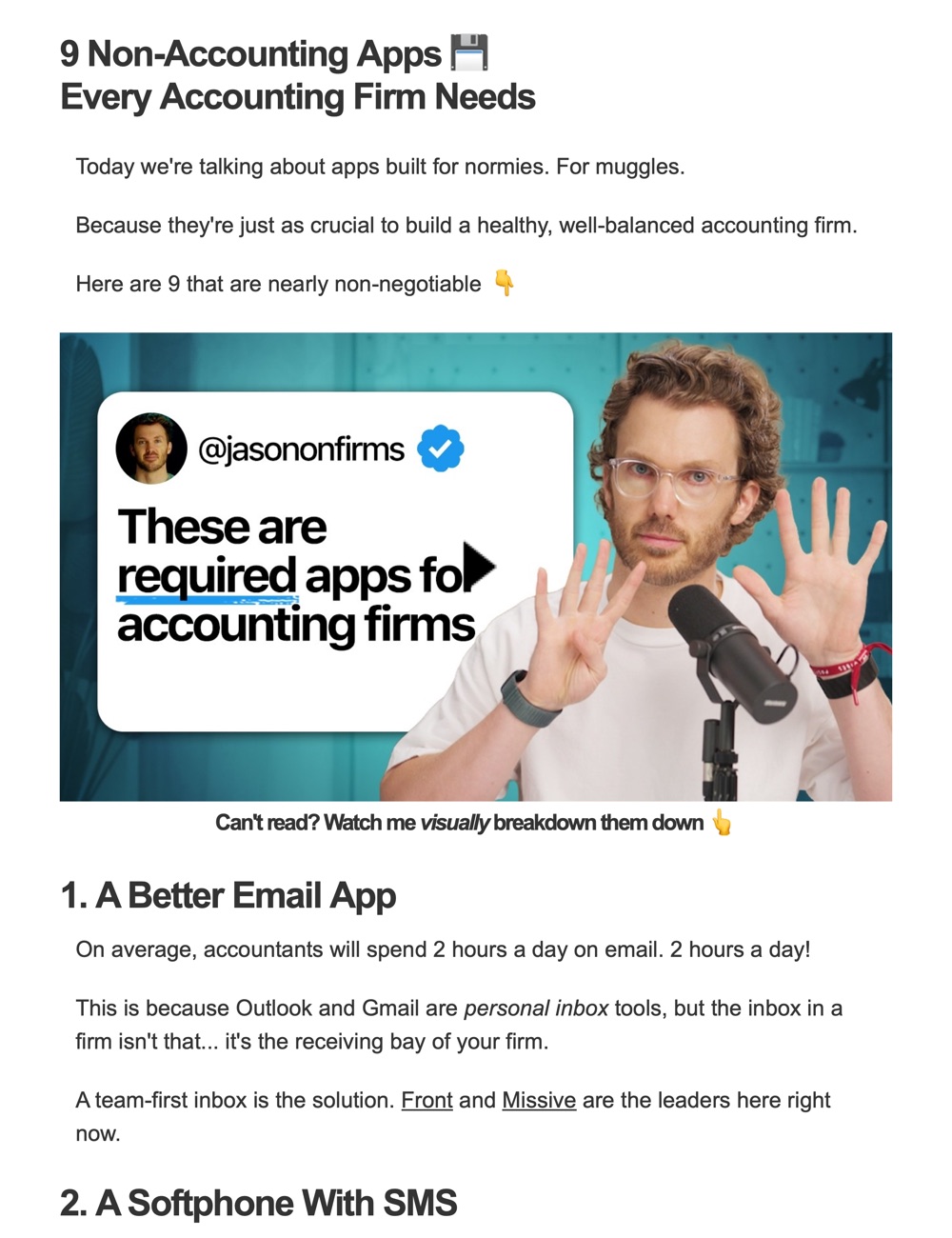 This week's issue: 9 Non-Accounting Apps Every Accounting Firm Needs